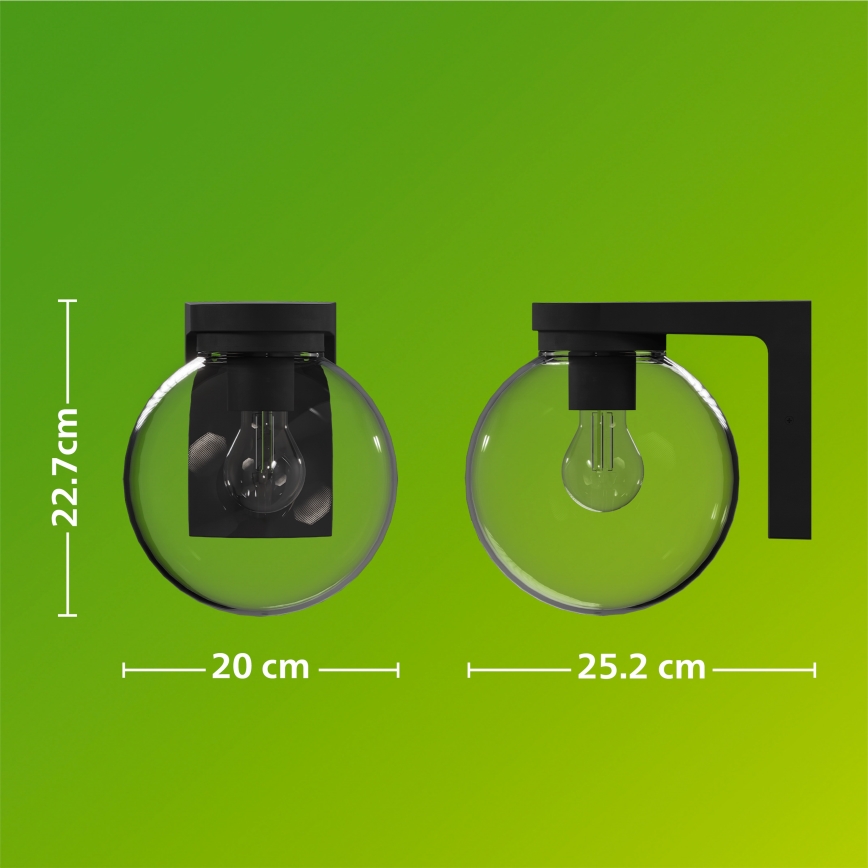 Philips - Spoljašnja zidna lampa ULIO 1xE27/25W/230V IP44