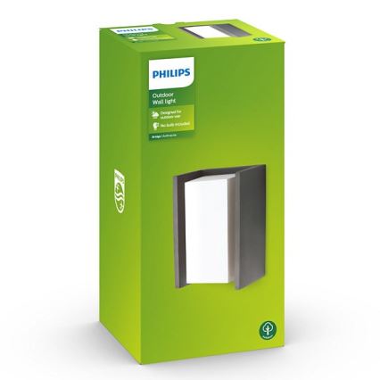 Philips - Spoljašnja zidna svetiljka BRIDGE 1xE27/15W/230V IP44