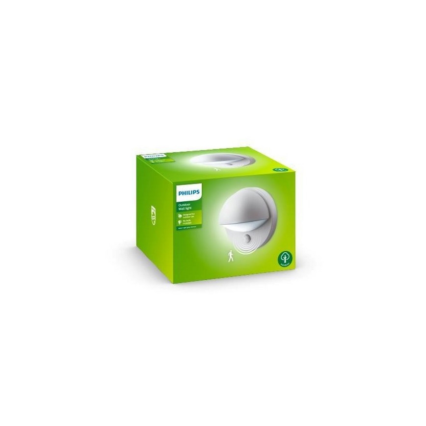 Philips - Spoljašnja zidna svetiljka sa senzorom 1xE27/12W/230V IP44