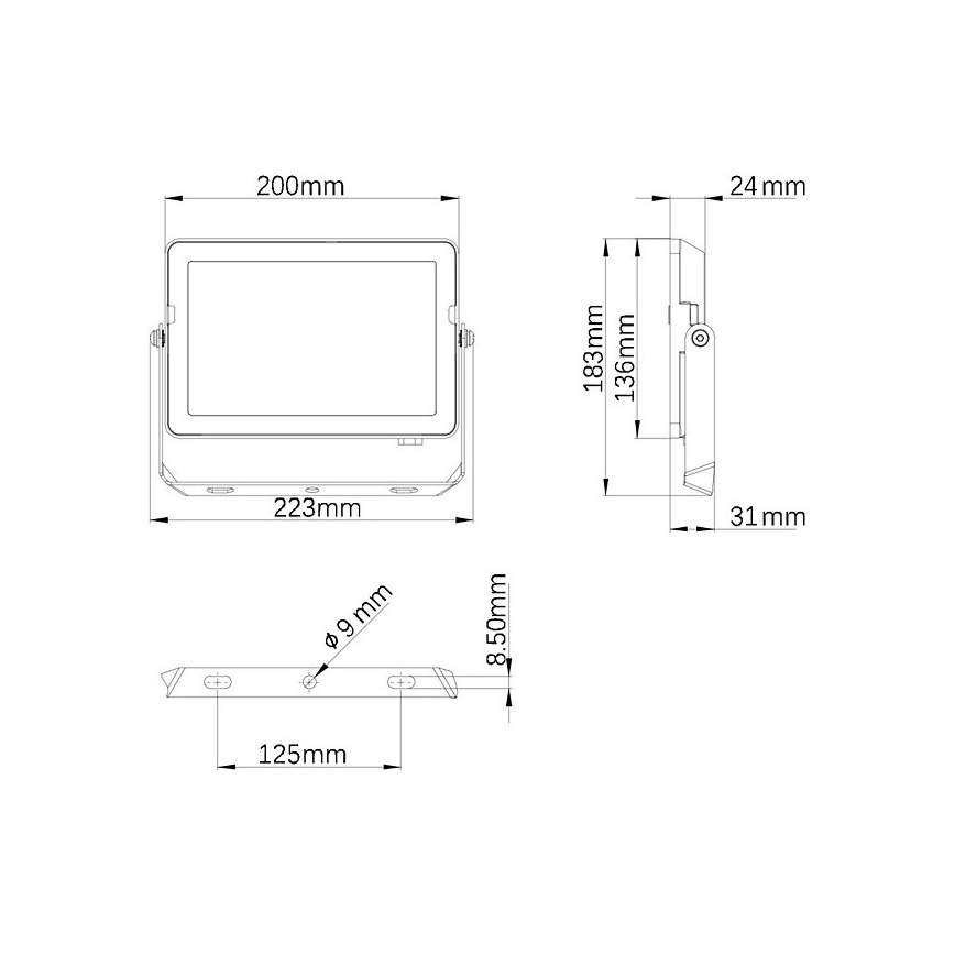 Philips - Spoljašnji LED reflektor PROJECTLINE LED/50W/230V IP65 4000K