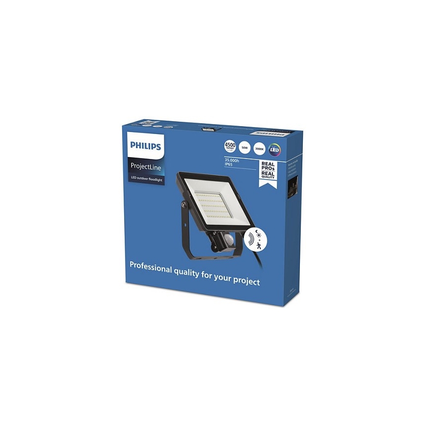 Philips - spoljašnji LED reflektor sa senzorom PROJECTLINE LED/50W/230V IP65 3000K