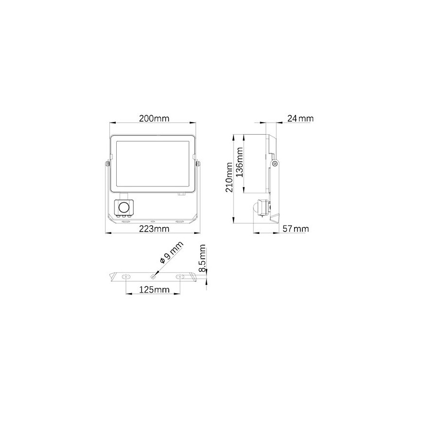 Philips - spoljašnji LED reflektor sa senzorom PROJECTLINE LED/50W/230V IP65 3000K