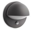Philips - Spoljna zidna svetiljka JUNE sa senzorom 1xE27/12W/230V IP44