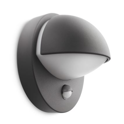 Philips - Spoljna zidna svetiljka JUNE sa senzorom 1xE27/12W/230V IP44