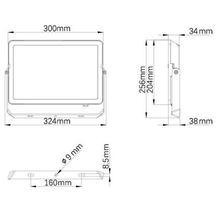 Philips - Spoljni LED reflektor PROJECTLINE LED/100W/230V IP65 4000K