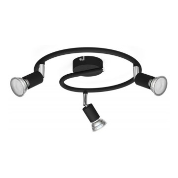 Philips - Spot svetiljka 3xGU10/50W/230V crna
