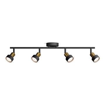 Philips - Spot svetiljka CONDUIT 4xGU10/5W/230V crna/mesing