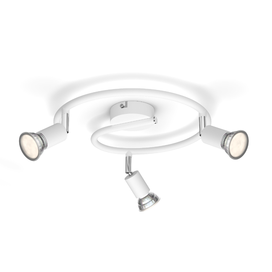 Philips - Plafonsko reflektorsko svetlo 3xGU10/50W/230V, belo