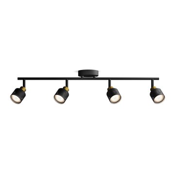 Philips - Spot svetiljka NIALL 4xGU10/5W/230V crna/mesing