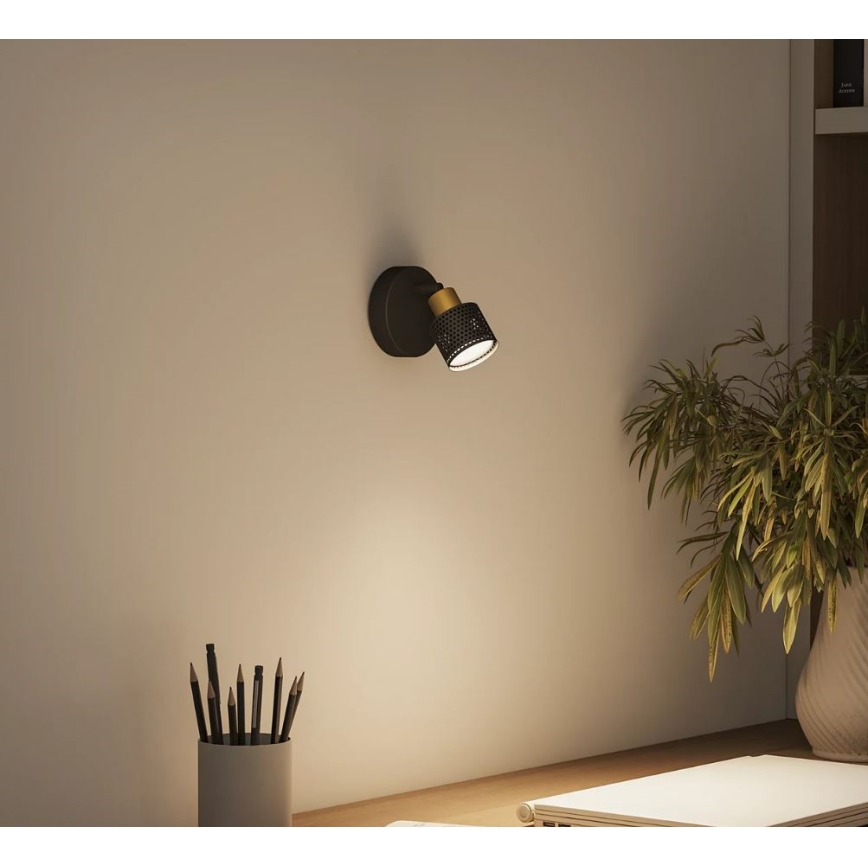 Philips - Spot svetlo NIALL 1xGU10/5W/230V crno/mesing