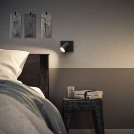 Philips - Spot svetlo RUNNER 1xGU10/20W/230V crno