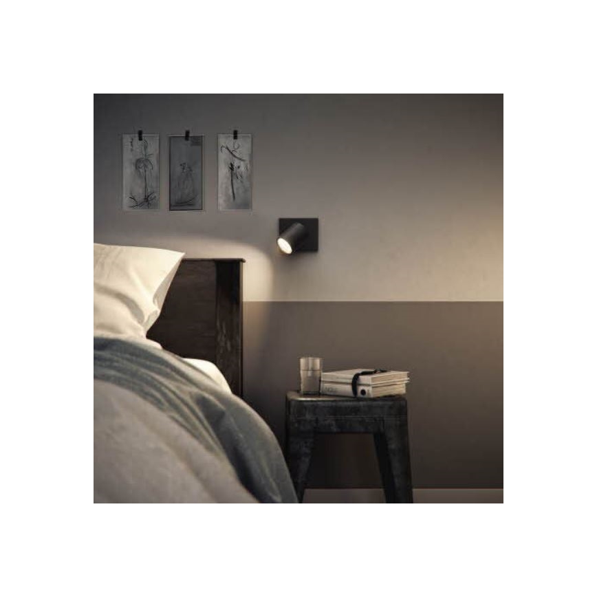 Philips - Spot svetlo RUNNER 1xGU10/20W/230V crno
