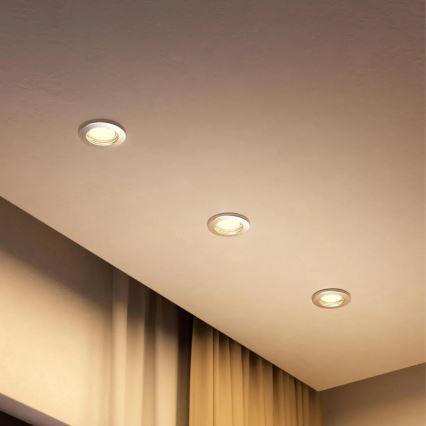 Philips - Ugradno svetlo PERIDOT 1xGU10/7W/230V srebrno