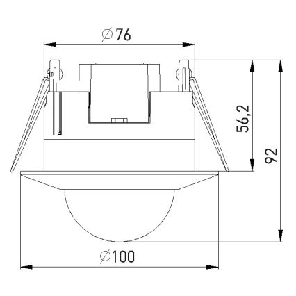 PIR detektor prisustva 2000W/230V