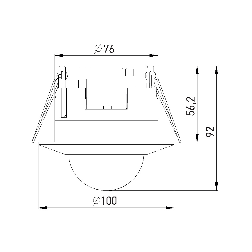 PIR detektor prisustva 2000W/230V
