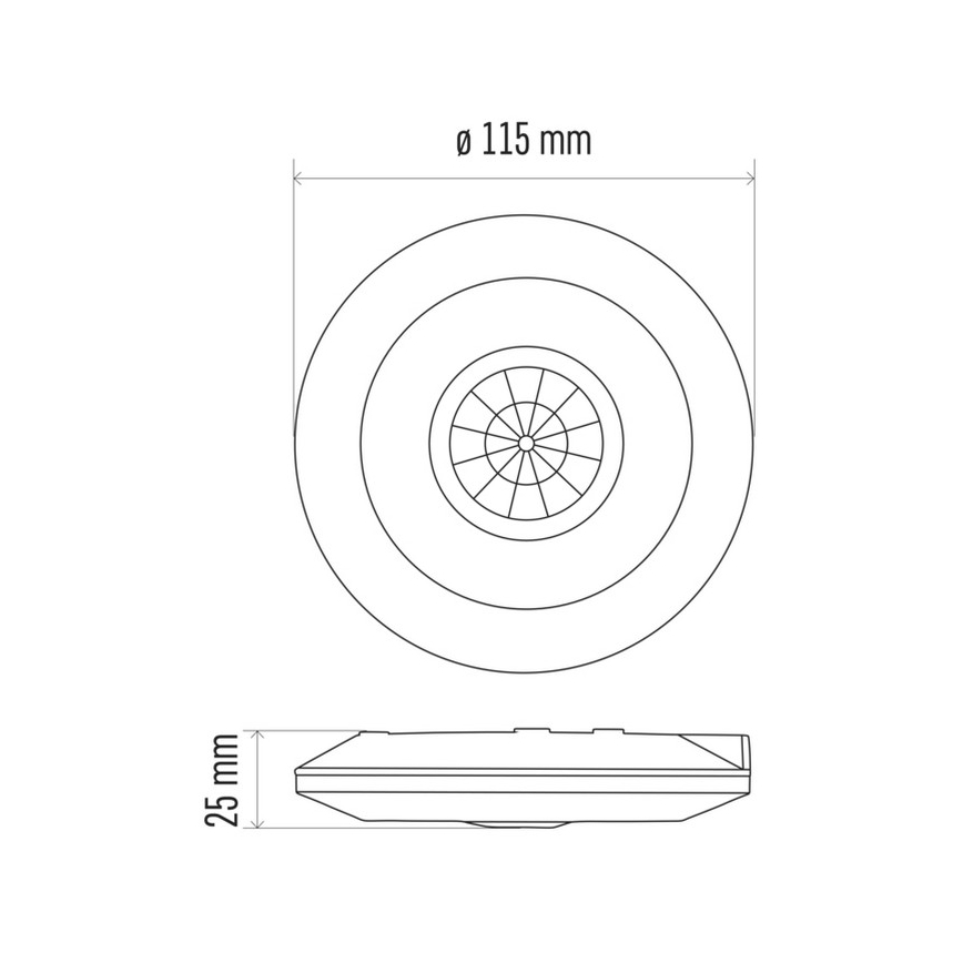 PIR senzor pokreta B 360° 2000W/230V, beli