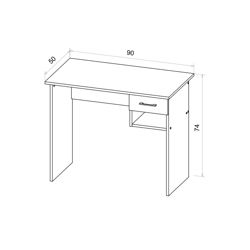Pisaći sto RICO hrast artisan