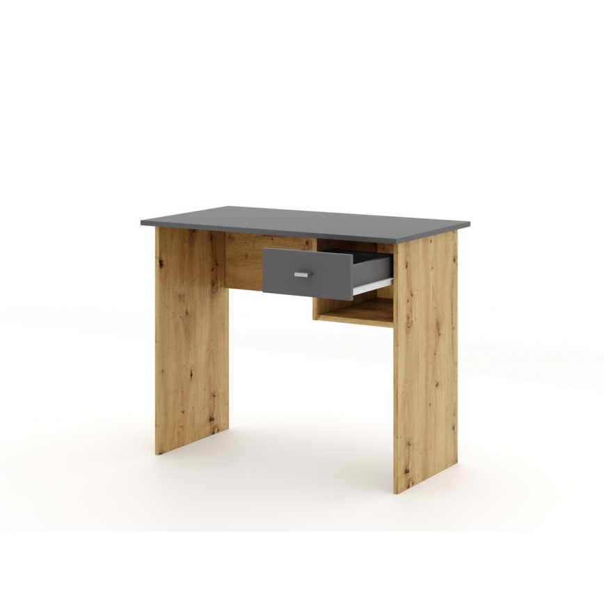 Pisaći sto RICO hrast artisan/siva
