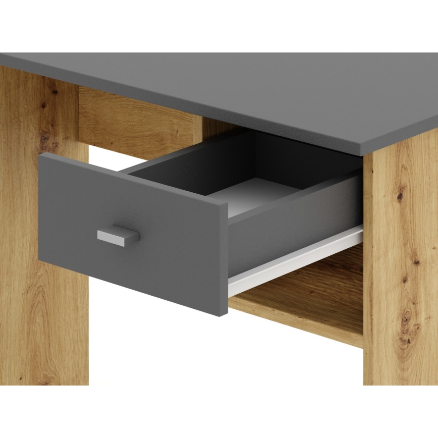 Pisaći sto RICO hrast artisan/siva