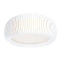 Plafonjera STRIPES 2xE27/40W/230V Ø 55 cm bela/krem