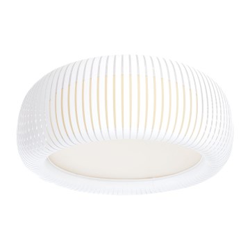 Plafonjera STRIPES 2xE27/40W/230V Ø 55 cm bela/krem