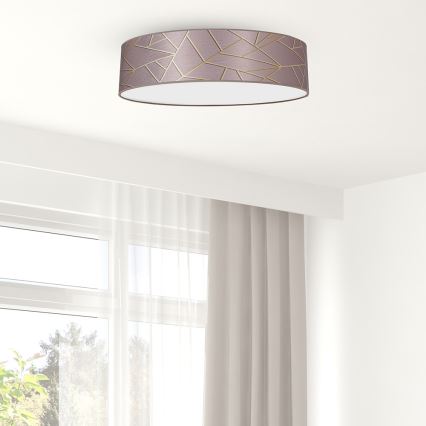Plafonjera ZIGGY 3xE27/60W/230V roze/zl.