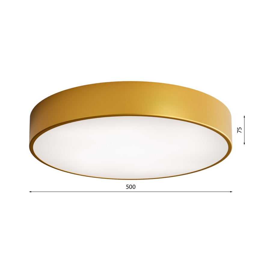 Plafonska lampa CLEO 4xE27/24W/230V prečnik 50 cm zlatna