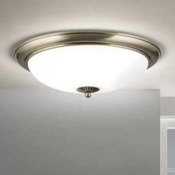 Plafonska lampa EMPIRA 3xE27/40W/230V, prečnik 48 cm, bronza
