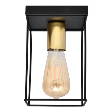 Plafonska lampa FINN 1xE27/15W/230V crna/zlatna