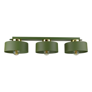 Plafonska lampa IGNIA 3xE27/60W/230V zelena/zlatna