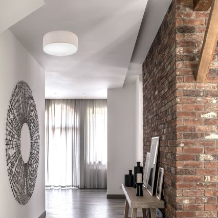 Plafonska lampa MONTE 1xE27/60W/230V, prečnik 35 cm, bež
