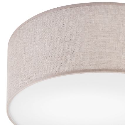 Plafonska lampa MONTE 1xE27/60W/230V, prečnik 35 cm, bež