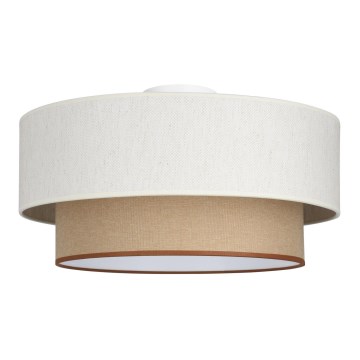 Plafonska lampa NATIA 1xE27/60W/230V prečnik 45 cm bela/smeđa