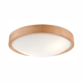 Plafonska lampa OAK SLIM 2xE27/60W/230V hrast, prečnik 37 cm