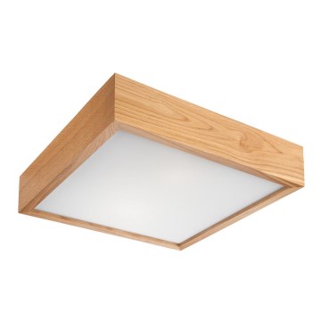 Plafonska lampa OAK SQUARE 2xE27/60W/230V hrast 37,5 cm