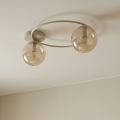 Plafonska lampa SOPRA 2xE14/10W/230V bež/zadimljena bež