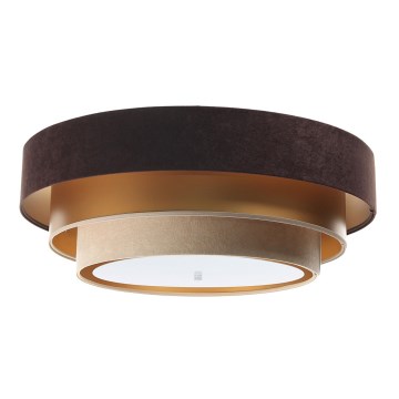 Plafonska lampa TRINITI 2xE27/60W/230V, braon/zlatna/bež