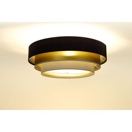 Plafonska lampa TRINITI 2xE27/60W/230V, braon/zlatna/bež
