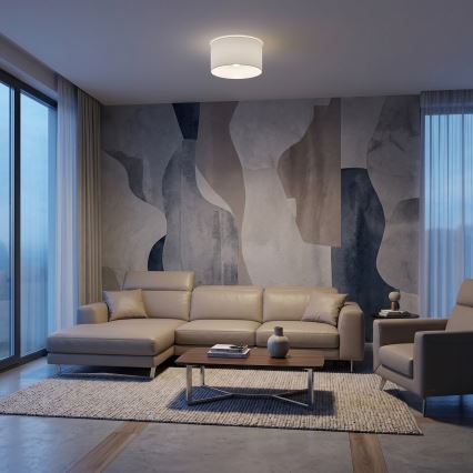 Plafonska svetiljka ARDEN 1xE27/15W/230V, prečnik 40 cm, bela