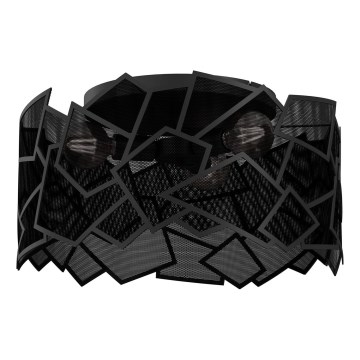 Plafonska svetiljka CAMO 3xE27/15W/230V crna