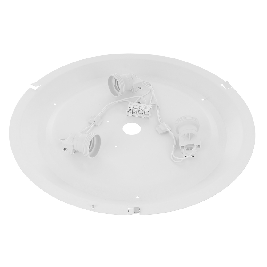 Plafonska svetiljka CLEO 3xE27/24W/230V, prečnik 40 cm, crna