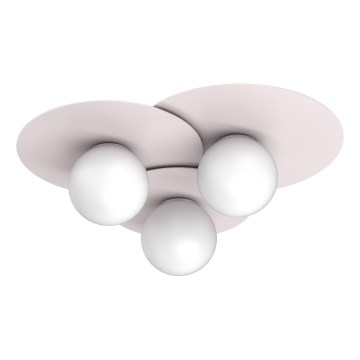 Plafonska svetiljka FLAT 3xE27/15W/230V 55x60 cm krem
