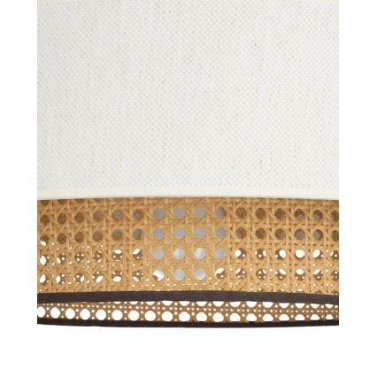 Plafonska svetiljka NATIA 1xE27/60W/230V prečnik 45 cm bela/smeđa