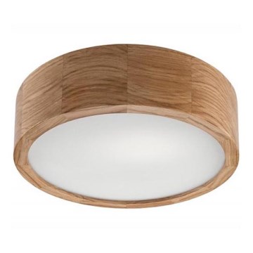 Plafonska svetiljka OAK 1xE27/60W/230V hrast prečnik 27,5 cm