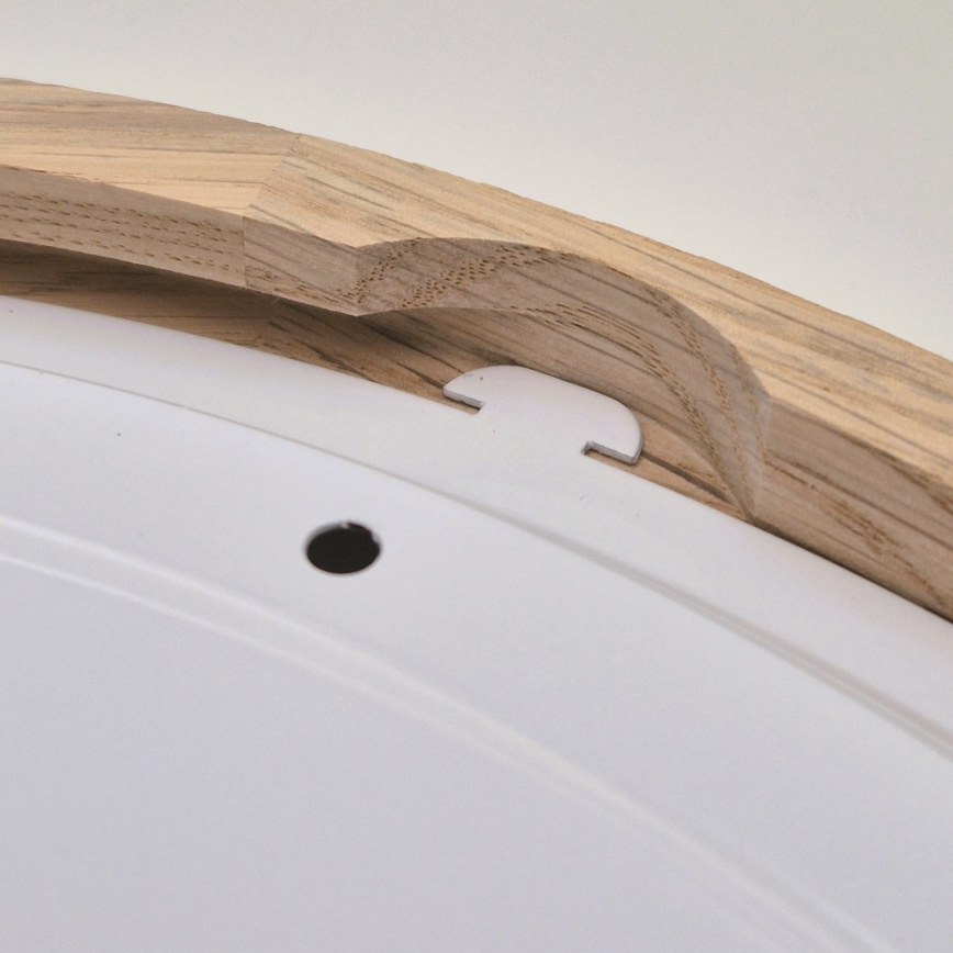 Plafonsko svetlo za kupatilo OAK 2xE27/15W/230V IP54 hrast prečnika 27 cm