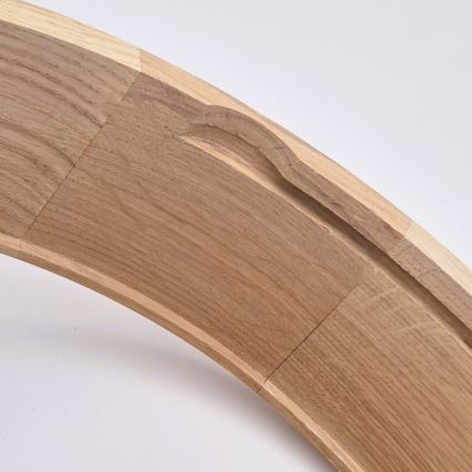 Plafonsko svetlo za kupatilo OAK 2xE27/15W/230V IP54 hrast prečnika 27 cm
