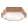 Plafonska svetiljka OAK HEX 2xE27/60W/230V, prečnik 43 cm, hrast