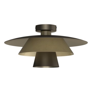 Plafonska svetiljka PLATO 1xE27/15W/230V, prečnik 32 cm, brončana