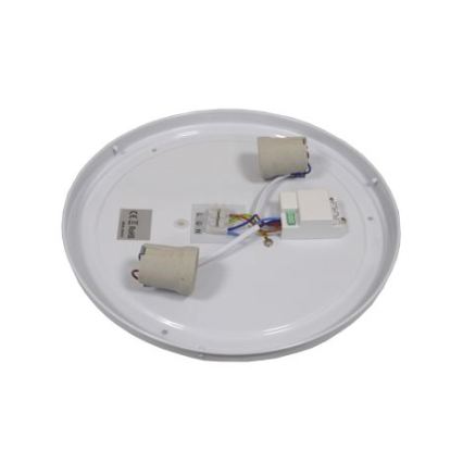 Plafonska svetiljka sa senzorom WILTON 2xE27/60W/230V, prečnika 33 cm, crna