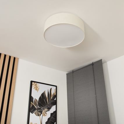 Plafonska svetiljka SIRJA 2xE27/15W/230V, prečnik 45 cm, krem